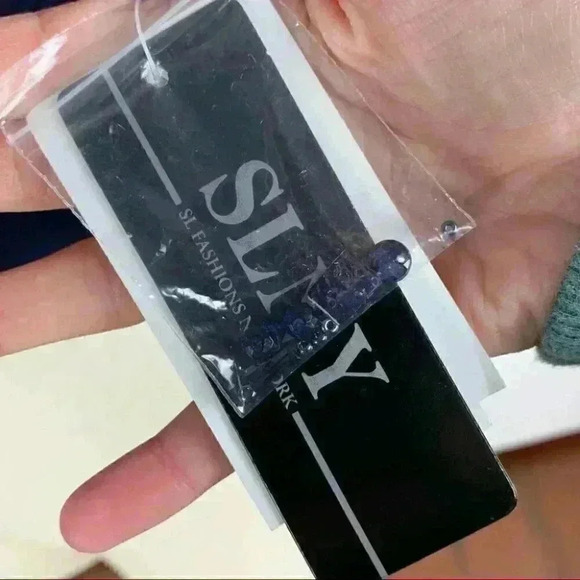 New SLNY womens jacket size 16 navy blue shrug formal mother of the bride - Picture 6 of 12